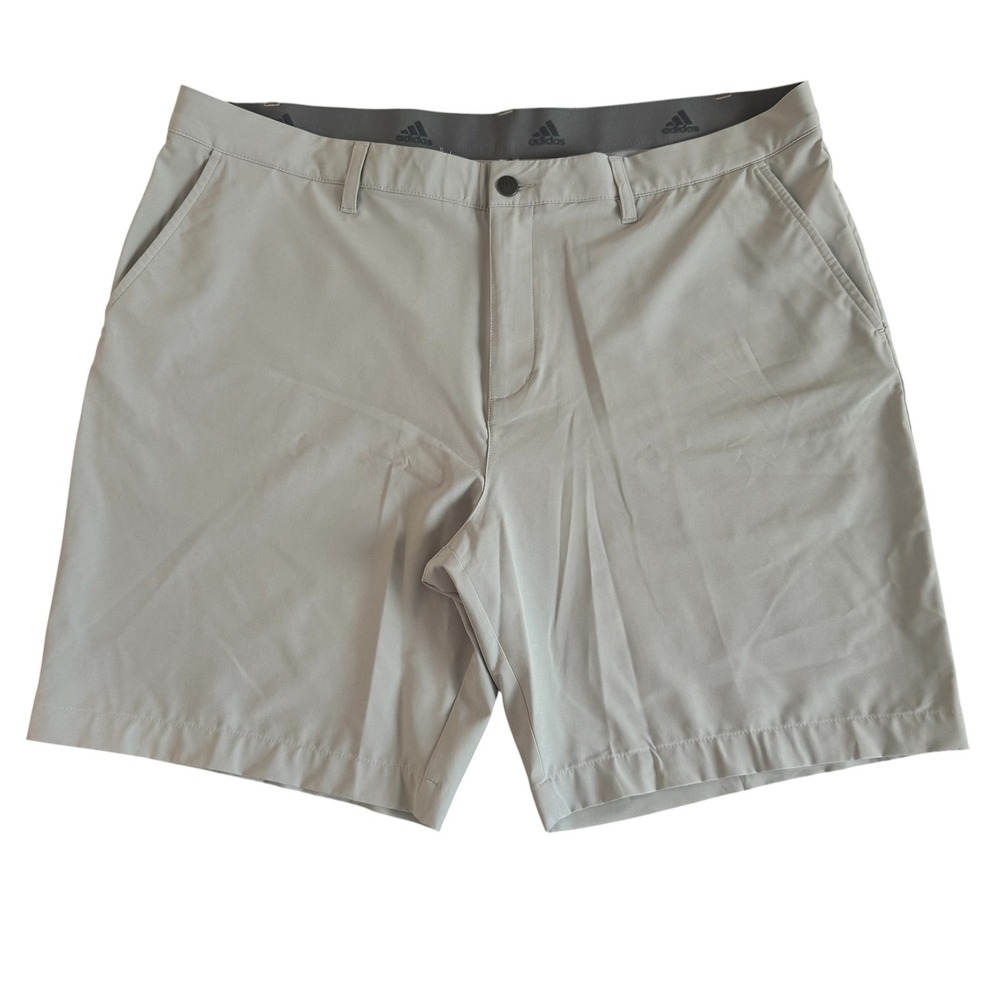 Adidas 40x8 Gray Primegreen Stretch Performance Mens Golf Shorts
